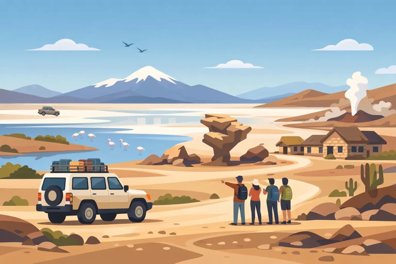 Tour Villa Mar Uyuni: ruta, paradas y consejos