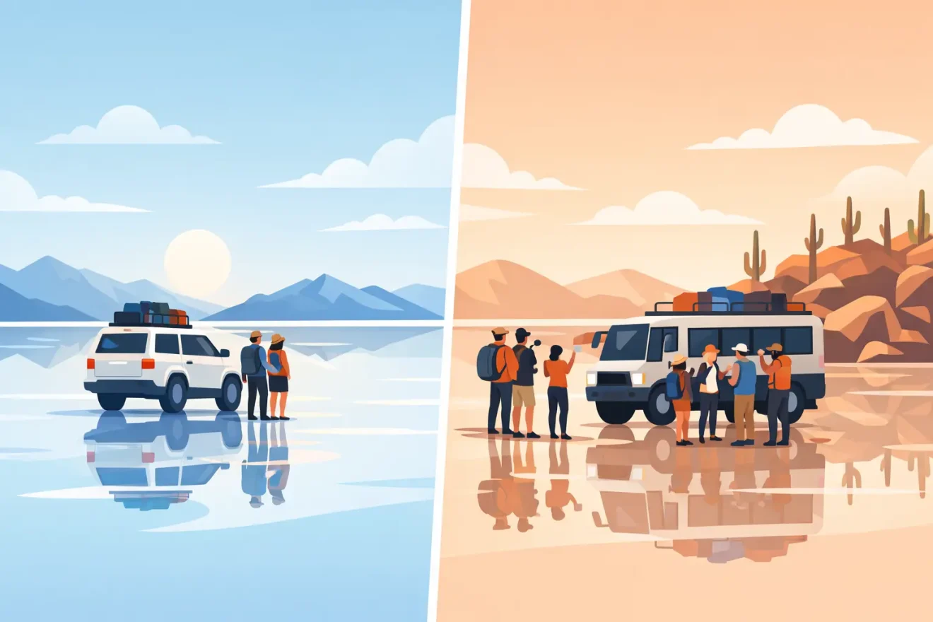 Tour Uyuni privado o grupal: cuál elegir