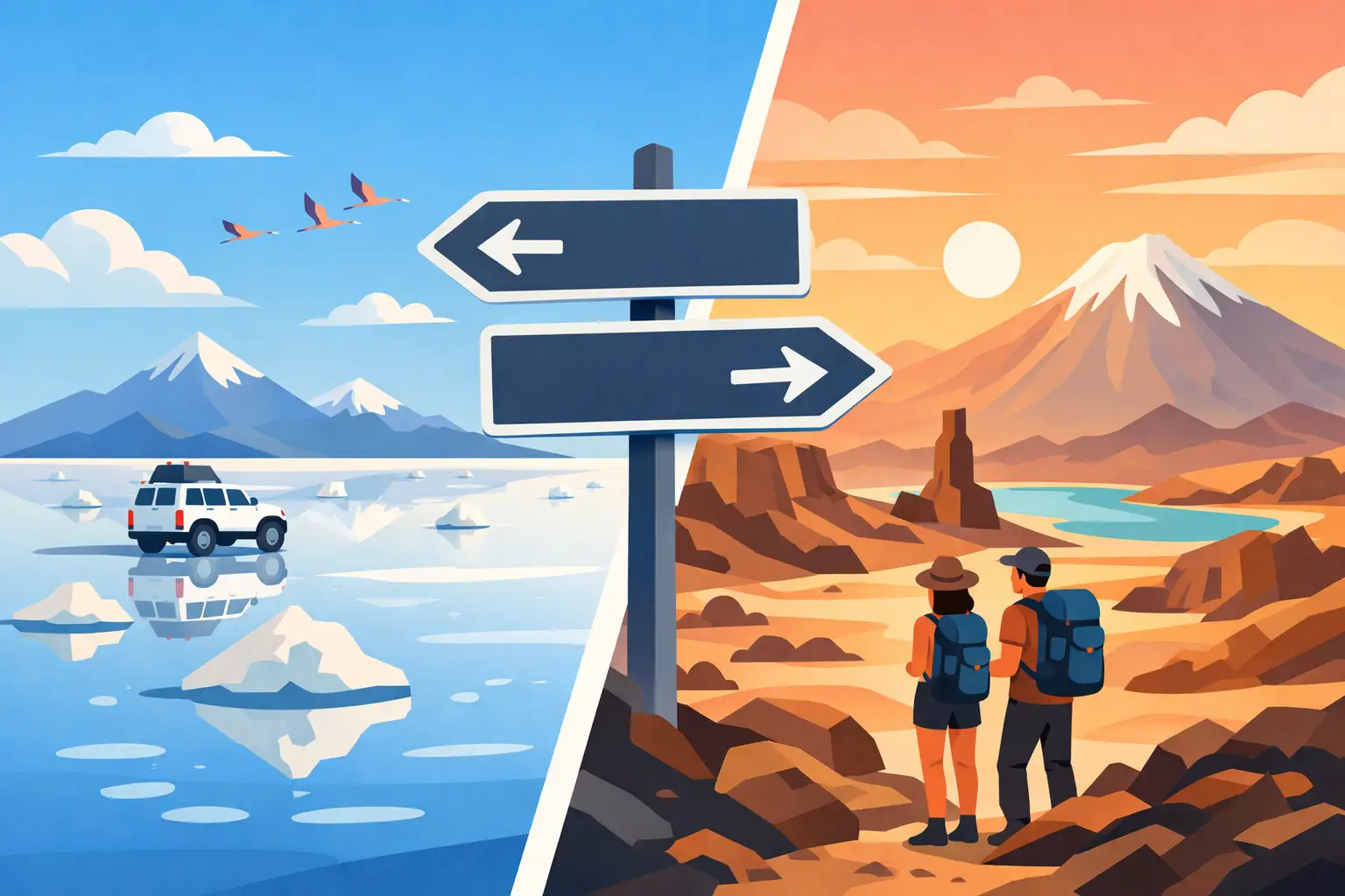 ¿Uyuni o Atacama primero? Elige bien tu ruta ¿Uyuni o Atacama primero? Elige bien tu ruta